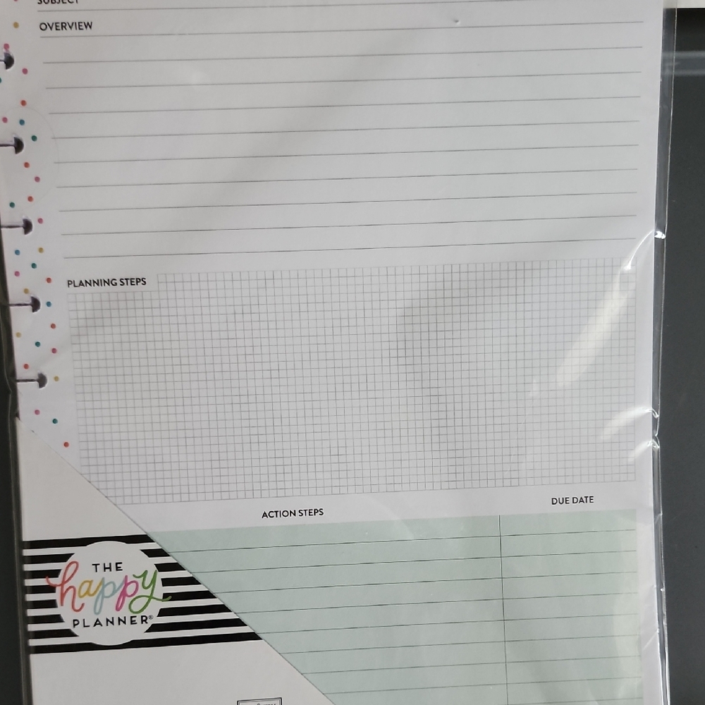 The Happy Planner Polka Dot and Stripe Organizer